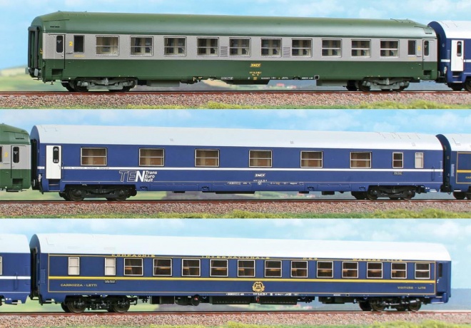 Set of 3 passenger cars of Simplon Express train (Exp 220/221 Paris- Beograd) (Set 2)<br /><a href='images/pictures/ACME/298325_c.jpg' target='_blank'>Full size image</a>
